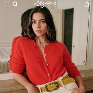 Sezane Red Sweater
